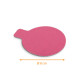Laschenhalter schwarz/fuchsia ø 8cm (Karton 1100g/m2), Packung mit 250