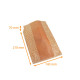 Sac croissant 140+70x210mm (réf. 103), Ethnik en kraft brun, paquet de 1000