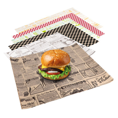 Confezione di hamburger in formato 31x38cm