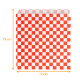 Sacchetto per patatine fritte, hamburger e churros, con chiusura ermetica in kraft bianco, 17x18cm, aperto su 2 lati, rosso Fitipaldi, confezione da 500