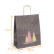 Borsa con manico in spago natalizio Narnia", 26+12x32cm, scatola da 250