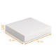 Square white cake tin 32x32x5 cm, pack of 50 pieces