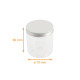 Pot rond en PET paquet de 95, 250ml ø70 x h.80mm + couvercle aluminium