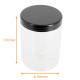 Pot rond en PET paquet de 85, 1 000ml ø100 x h.120mm + couvercle noir