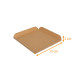 Quadratisch genutet aus braunem Kraftpapier 17x17 cm (innen 13x13 cm), Karton mit 250 Stück