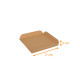 Quadratisch genutet aus braunem Kraftpapier 15x15 cm (innen 11x11 cm), Karton mit 250 Stück