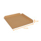 Quadratisch genutet aus braunem Kraftpapier 21x21 cm (innen 17x17 cm), Karton mit 250 Stück