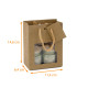 Borsa con coulisse di lusso Scatola da 300, con finestra 'Chic Nature' 11,4x6,4x14,6cm