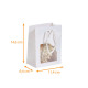 Borsa con coulisse di lusso scatola da 200, con finestra Bianco 11,4x6,4x14,6cm 
