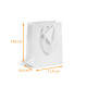 Sac Luxe à poignée cordelière carton de 200, Blanc 11,4x6,4x14,6cm 