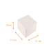 Boite gâteau carrée blanche 11x11x10 cm, paquet de 50 pièces, avec encoches
