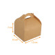 Boite poignée en kraft brun 12x10x7cm avec encoches, carton de 25