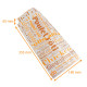 Sacchetto di pollo 180+65x355 mm kraft bianco, 'PatchWord, scatola da 500