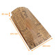 Sacchetto di pollo 200+80x355 mm kraft marrone, 'PatchWord', con finestra, scatola da 400