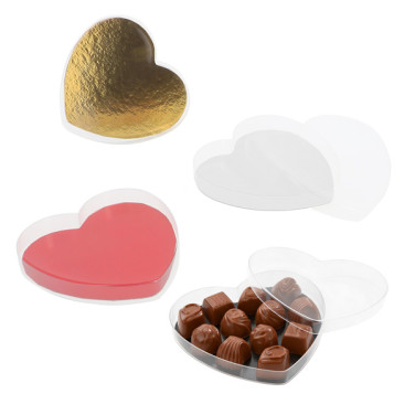 Boite transparente coeur
