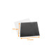 Quadrato bianco nero spesso confezione da 50, 14x14cm