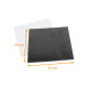 Quadrato bianco nero spesso confezione da 50, 24x24cm