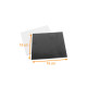 Quadrato bianco nero spesso confezione da 50, 18x18cm