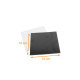 Quadrato bianco nero spesso confezione da 50, 16x16cm