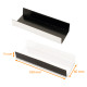 Kartonhalter für eclair WEISS/SCHWARZ glänzend, gerillt 100mm x 60 mm (+2x15mm), 200er-Packung