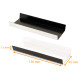 Kartonhalter für eclair WEISS/SCHWARZ glänzend, gerillt 130mm x 45 mm (+2x15mm), 200er-Packung