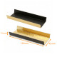 Kartonhalter für eclair GOLD/SCHWARZ, gerillt 130x45mm (+2x15mm), 200er-Packung