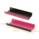 Kartonhalter für eclair FUCHSIA/SCHWARZ, gerillt 130x45mm (+2x15mm), Packung mit 250