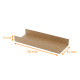Kartonhalter für eclair KRAFT/KRAFT, rainurés 130x45mm (+2x15mm), 200er-Packung