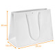 Bolsa de lujo con cordón caja de 100, Blanc 39+18x29cm