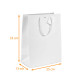 Borsa con coulisse di lusso scatola da 200, Blanc 35+13x33cm