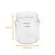 Pot en verre lisse Deep 220/250ml, ø66mm h.76mm, carton de 60