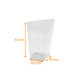 Boite transparente carton de 200, version sachet, PET, 40x40x95mm