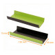 Kartonhalter für eclair GRÜN/SCHWARZ, gerillt 130x45mm (+2x15mm), Packung mit 250