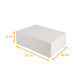Scatola rettangolare bianca 23x16x8cm, confezione da 50