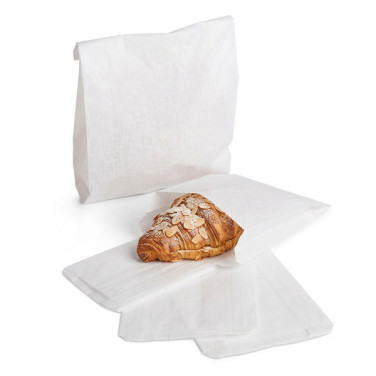 Bolsa blanca para croissants