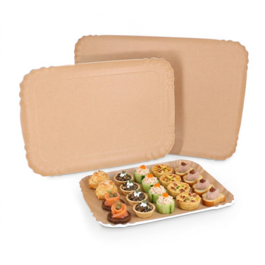 Bandeja kraft para catering
