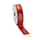 Cinta para envolver regalos satin simple face, 25mm x 20m, rouge, impression 'Casse-Noisette', por unidad