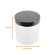 Vaso rotondo in PET confezione da 53, 500ml ø89 x h.96mm