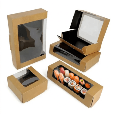Boîte sushi avec fenêtre