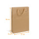 Bottle bag box of 100, for 3 bottles 27x9x38cm brown kraft