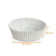 Plissee-Kiste weiß Nr. 1201F70 (Boden: ø 70mm, Höhe: 20mm), 1000er-Pack