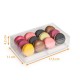 Caja de macarrones PVC transparente, 175x110x42 mm, 12 piezas, caja de 25