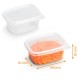 Bandejas rectangulares (tapa separada) serie 621 - Pratipack 250 g, caja de 1000