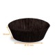 Plissee-Kiste schwarz Nr. 1207 (Boden: ø 70 mm, Höhe: 30 mm) , 1000er-Pack