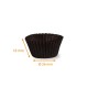 Plissee-Kiste schwarz Nr. 4 (Boden: ø 26mm, Höhe: 18mm), 1000er-Pack