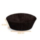 Plissee-Kiste schwarz Nr. 1201 (Boden ø 60mm Höhe 25mm) , 1000er-Pack