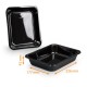 Vassoio CPET nero, 226x177x43mm , 1 scomparto, scatola di 416