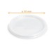 Plastic lid for round pots ø 101mm, box of 1000