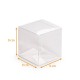Durchsichtige Schachtel 9x9x9cm, Packung zu 10