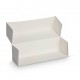 Caja de troncos blanca paquete de 25 piezas, 35x11x10 cm